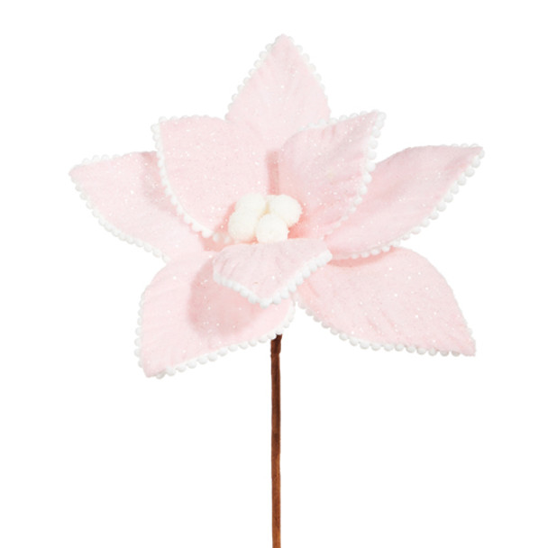 Púa navideña de flor de pascua rosa Raz de 13 "f4306675 -2