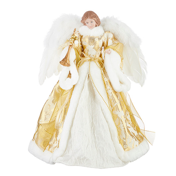 Raz 16" golden angel juletre topper 4215536