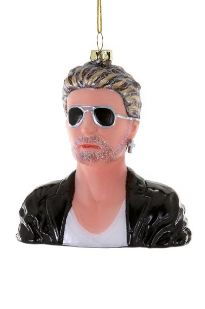 Cody Foster 5" George Michael Glass Christmas Ornament GO-8191