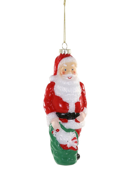 Cody Foster 6,25" Santa Blasform Glas Weihnachtsschmuck Go-8880 -2