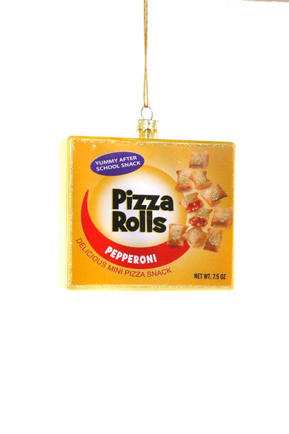 Adorno navideño de cristal con rollos de pizza de 3,75" de Cody Foster go-8874