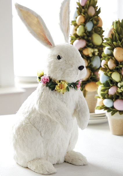 Décoration de Pâques lapin en sisal Raz 17" 4303409