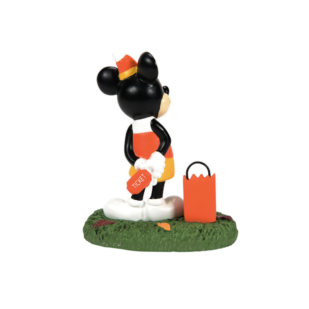 Department 56 Disney's Halloween Village Mickey's Pumpkintown Mickey koopt een kaartje figuur 6013681 -4