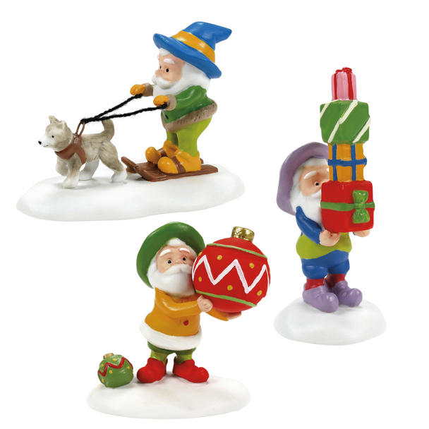 Department 56 North Pole Village Amigos e Vizinhos Conjunto de 3 6014511 -2