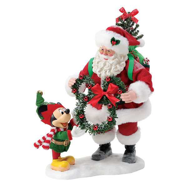 Department 56 Mulige Drømme Santa Evergreen Venskab Mickey Figur 6013932