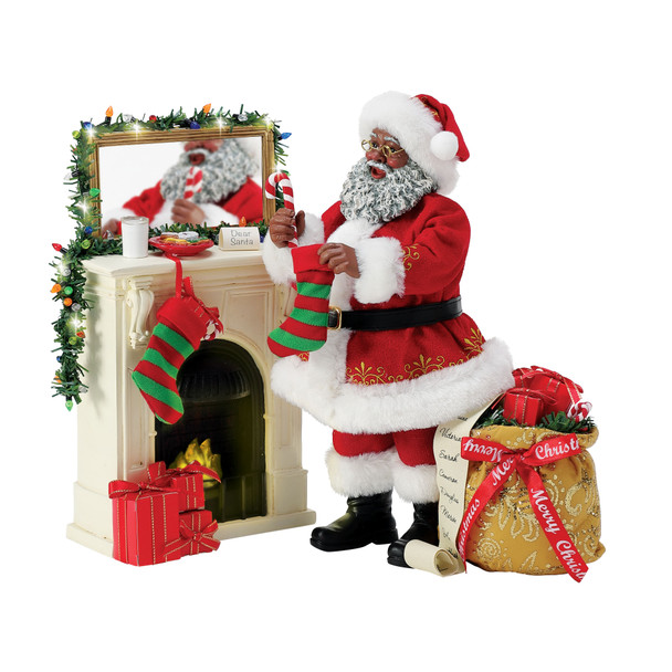 Department 56 Possible Dreams African American Santa A Visit from St. Nicholas Figure 6013929