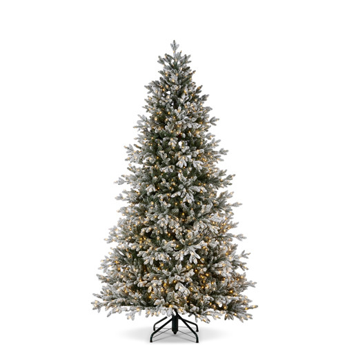 Raz 7.5' or 9' O Tannenbaum Snowy Nordic Fir Christmas Tree with