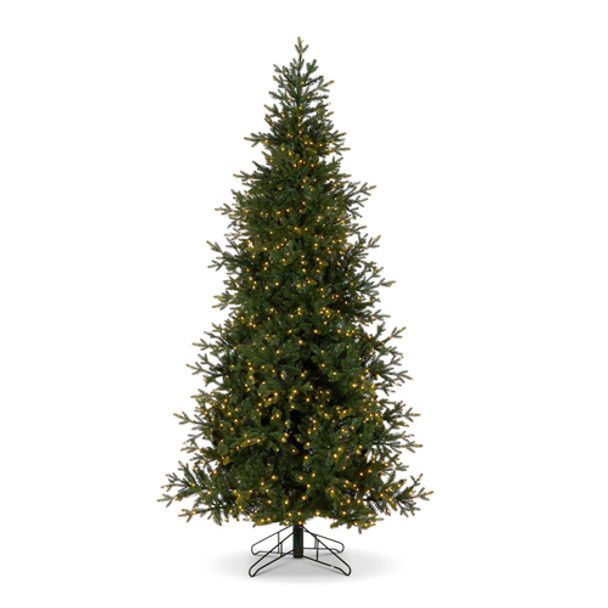 Árbol de Navidad Raz de abeto Aspen de 7,5 'o 9' con luces LED brillantes -3