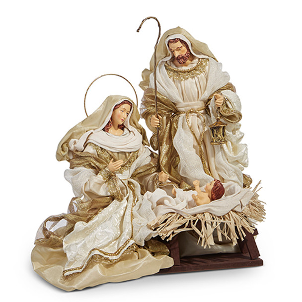 Raz 15.25" Holy Family Nativity Scene Christmas Decoration 4310657