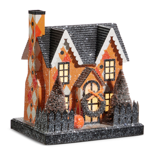 Raz Lighted Halloween Party Church or Houses Decoration -2