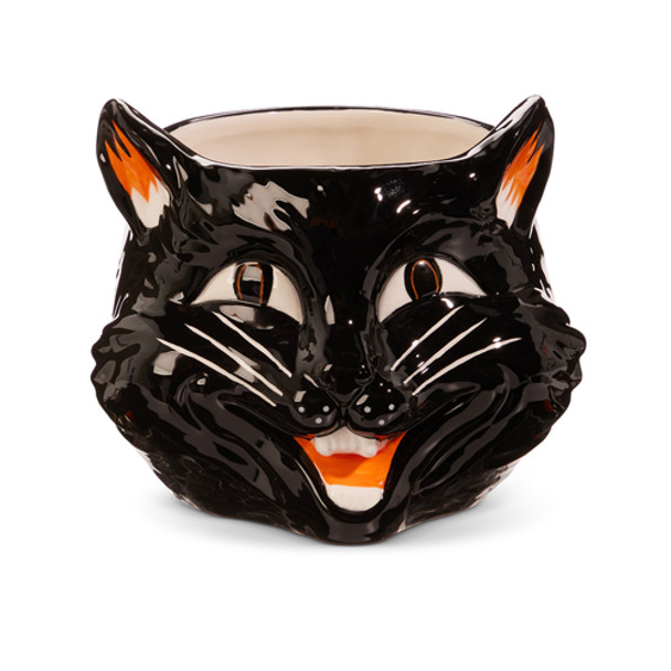 Raz Scaredy Cat ou Jack O Lantern Container Decoração de Halloween -2