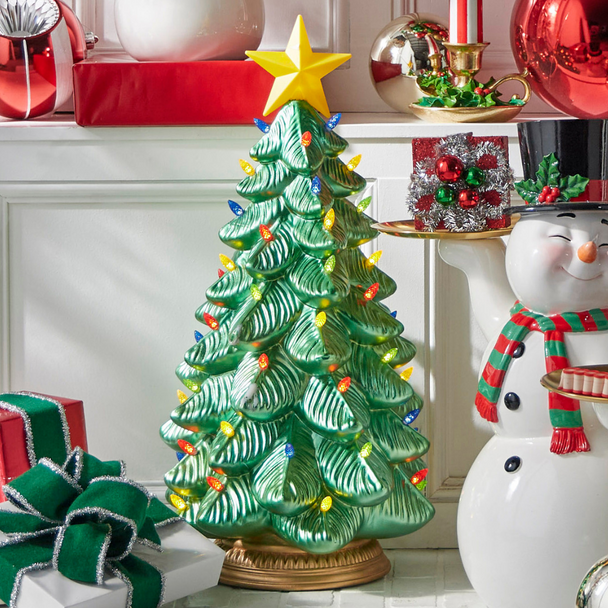 Raz 29.75" Musical Lighted Tree Christmas Decoration 4401663