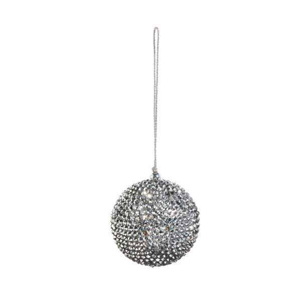 Raz 2,25" Sølv Rhinestone Julepynt 4403625 -2