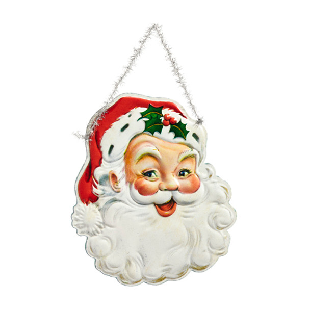 Raz 12" Classico Ornamento Da Parete Di Babbo Natale, Decorazione Natalizia 4411210