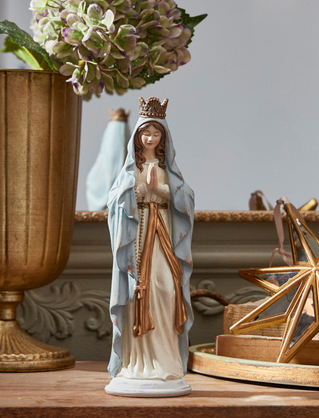 Figura Navideña De La Virgen María Orante Raz De 11 "4412172