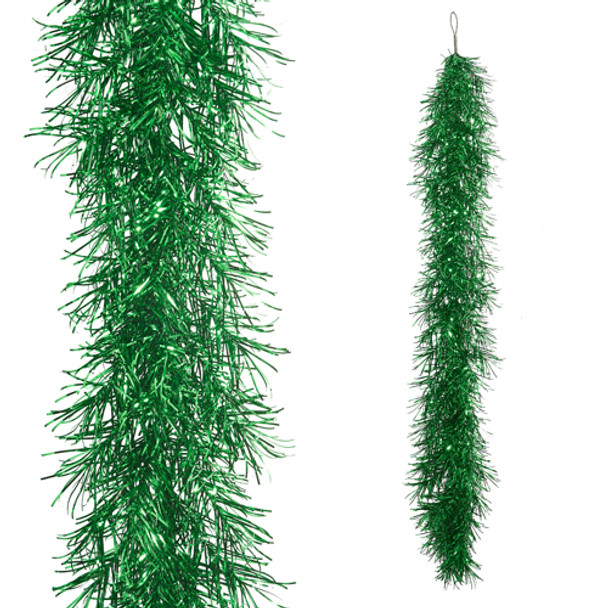 Raz 6' Green Tinsel Christmas Garland G4402266