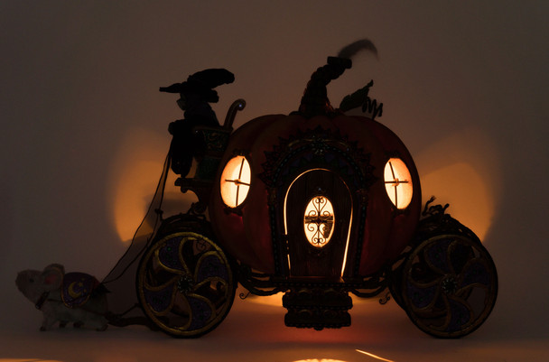 Katherine's Collection 27" Enchanted Pumpkin Carriage Halloween Home Decoration 28-428188 -2