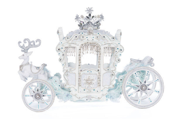 Katherine's Collection 21.5" Snowflake Carriage Christmas Home Decoration 28-428288