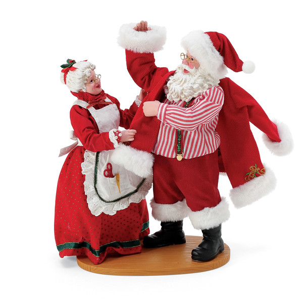 Department 56 Possible Dreams Santa Santa's New Suit Figure 6015877