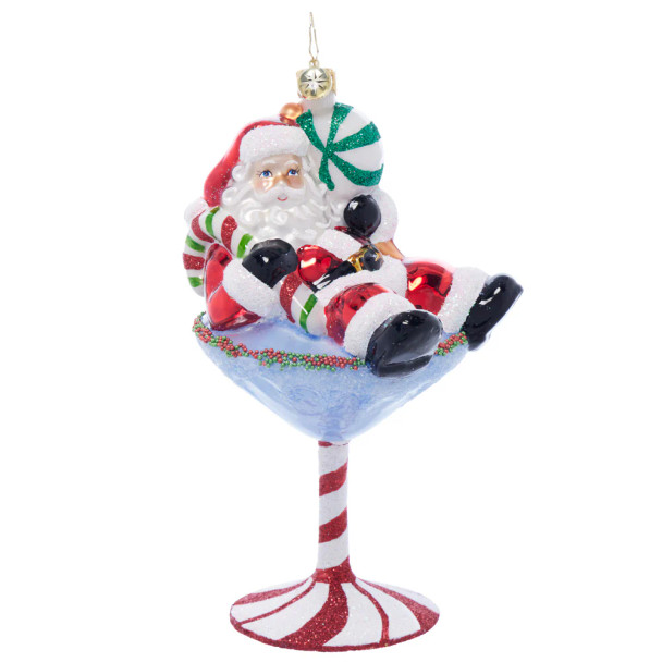 Christopher Radko Santa-tini Glass Christmas Ornament 1022062 -2
