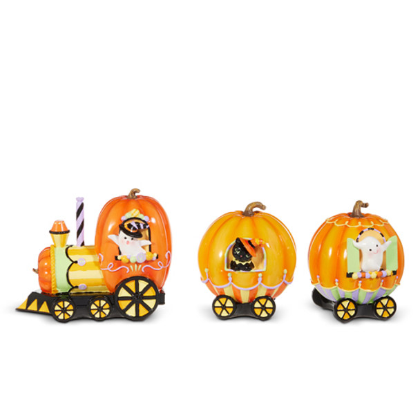 Raz 6" 3 Piece Candy Halloween Train Decoration 4510333