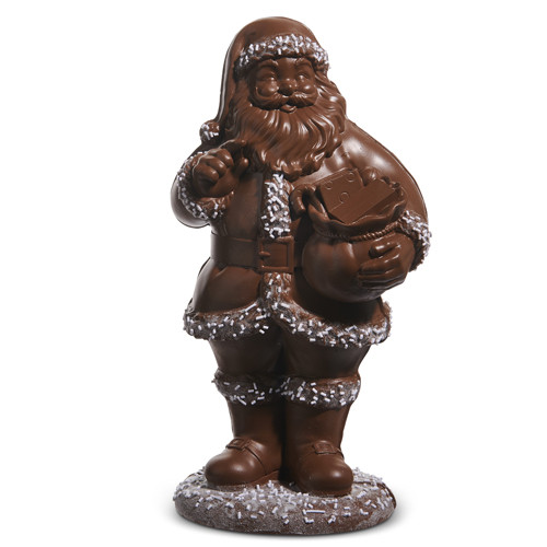 Raz 12" Chocolate Santa Christmas Figure 4510450 -2