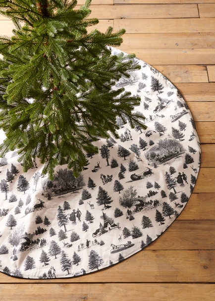 Raz 54" Through the Woods Christmas Tree Skirt 4520945 Raz 54" Through the Woods Christmas Tree Skirt 4520945