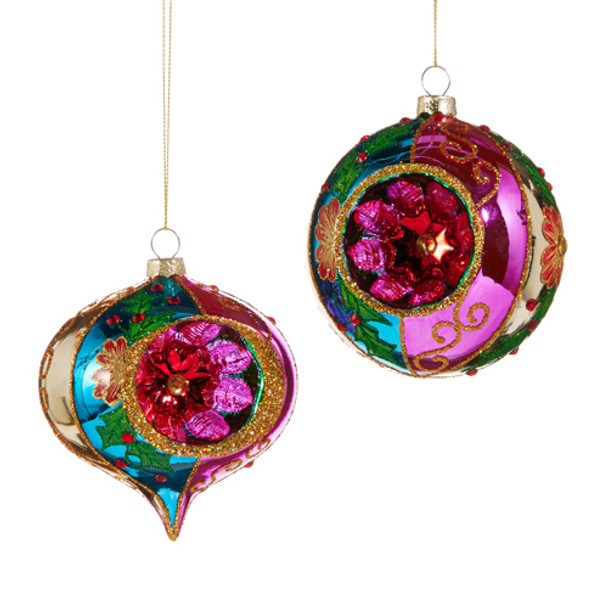Raz 4" Multicolor Witch Eye Glass Christmas Ornament 4524893