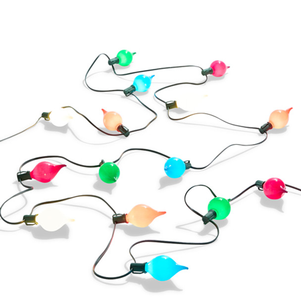 Raz 14' Matte Glass Kismet LED Multicolor String Lights L4537022