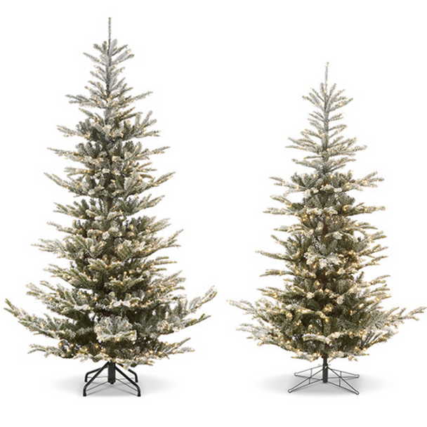 Raz 7.5' or 9' Snowy Norwegian Spruce Christmas Tree with Brilliant Color Change LED Lights -2
