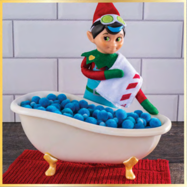 Elf on the Shelf Polar Props S’elf Care Bath Tube Accessory Set PROPSSPA