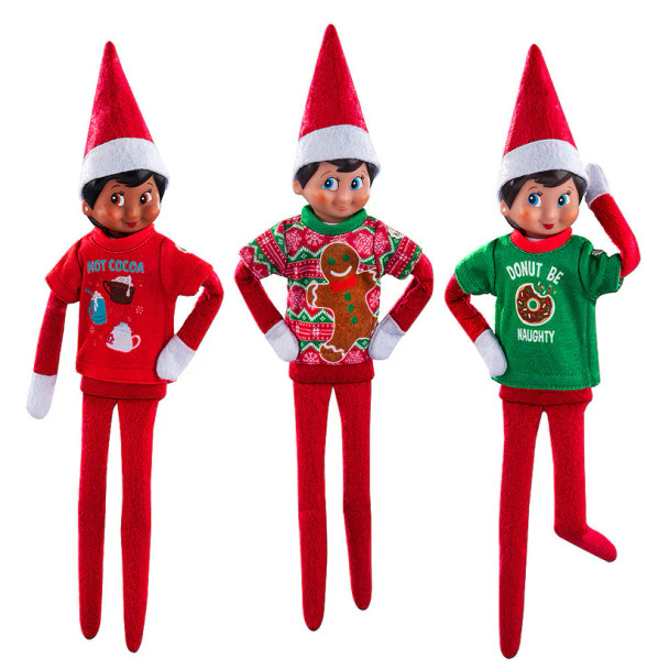 Elf On The Shelf Claus Couture Collection Festive Fun T-Shirt Outfit Set CCTEE3PK4