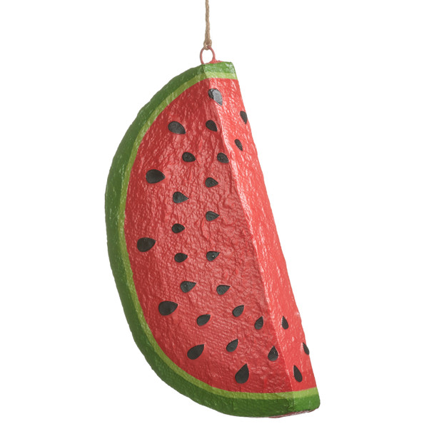 Raz 11" or 12" Paper Mache Watermelon Spring or Summer Decoration -3