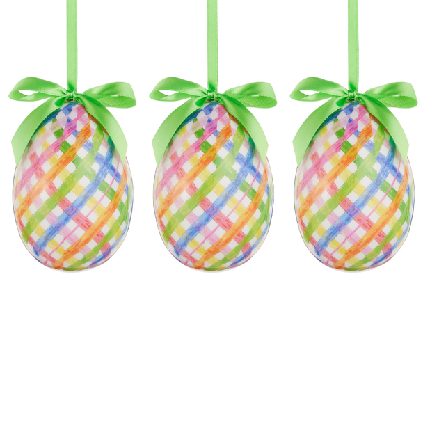 Raz Sweet Weave Colorful Easter Egg Ornament -2
