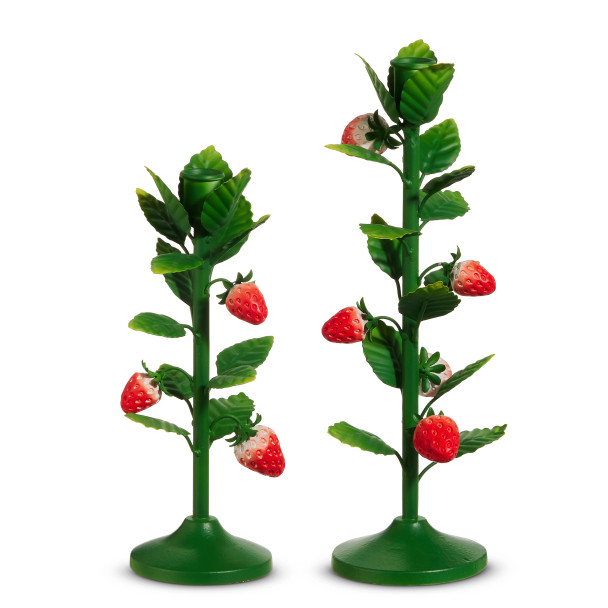 Raz 12.5" Strawberry Vine Candlesticks Summer Home Decor 4657217 -2