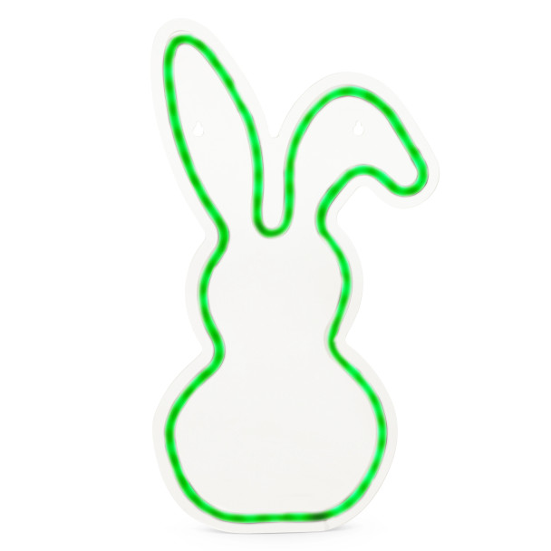 Raz 15.5" Bunny Neon Sign Easter Wall Decor 4670753