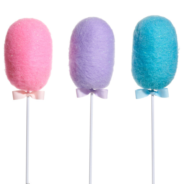 Raz Set of 3 17" Large Cotton Candy Spring Pick F4616080
