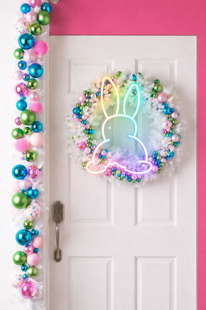Raz 4' Multicolor Ball Easter Garland G4632747 -3