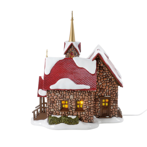 Department 56 Snow Village 50th Year Anniversary Chapel Of Abundant Grace Building 6018429 -5