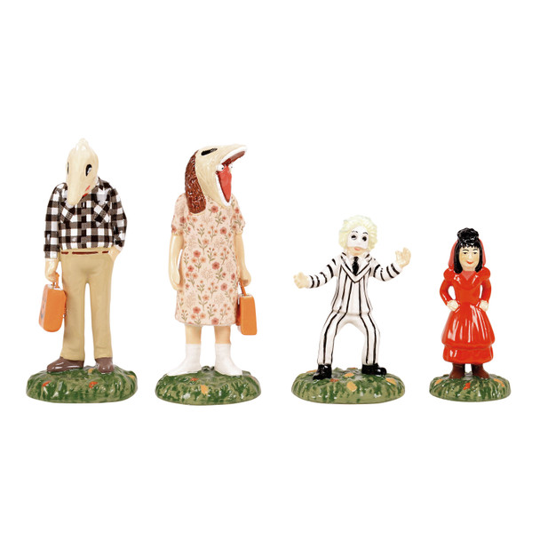 Department 56 Halloween Snow Village Beetlejuice Trick or Treaters Figures 6015639