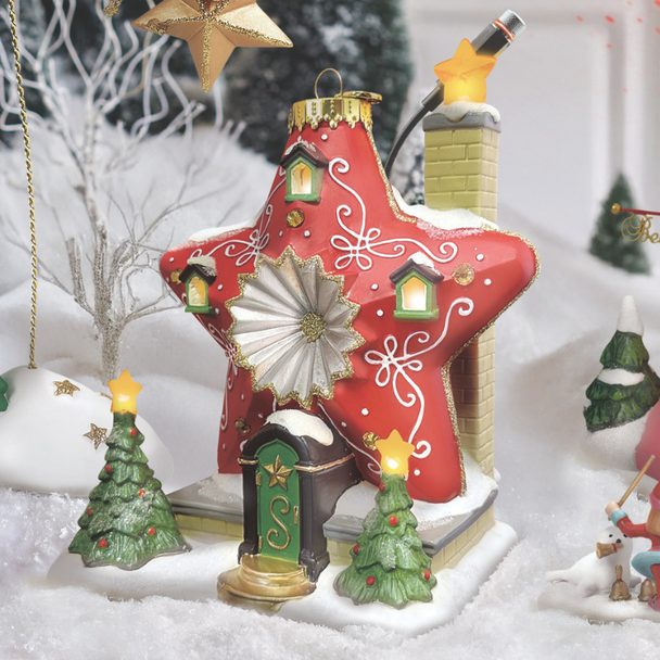 Department 56 North Pole Village Sparkle Star House Building 6018358