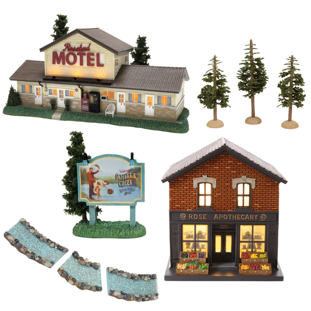 Department 56 Schitt's Creek Village Full Set & Accessories 