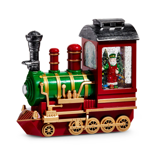 Raz 8.75" Conductor Santa Musical Lighted Water Train 4415602 -2