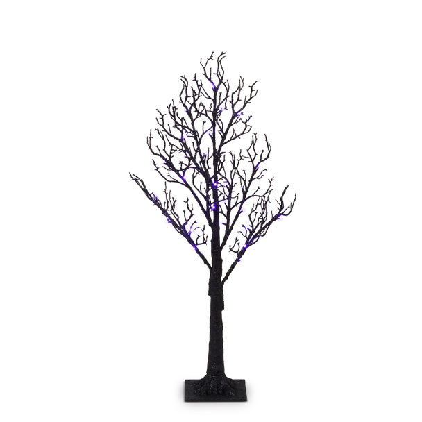 Raz 3' or 4' Black Lighted Halloween Tree -2