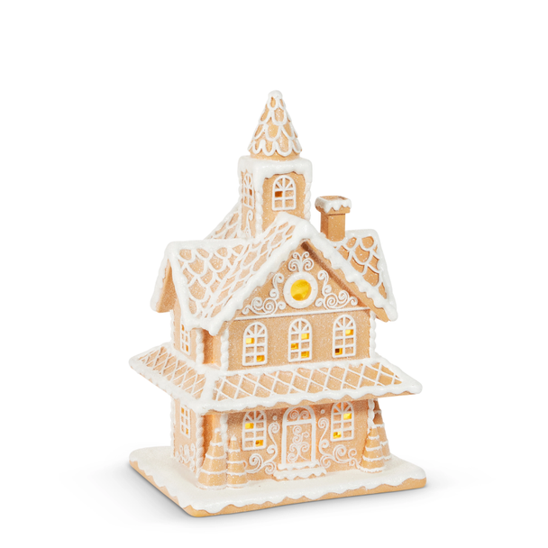 Raz 18.5" Lighted Gingerbread House Figure 4510345