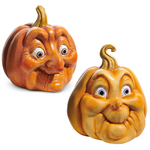 Raz 10.5" or 12" Pumpkin Head Halloween Decoration