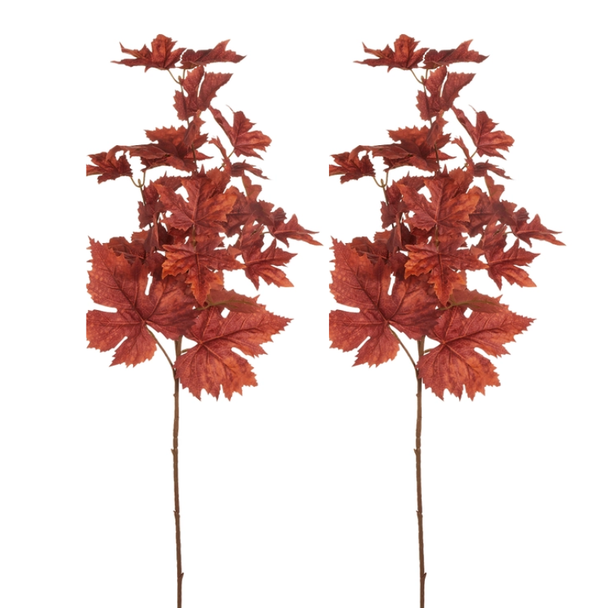 Raz Set of 2 40" Fall Leaf Spray Halloween Spray F4602396 -4