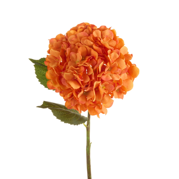Raz 26" Orange Hydrangea Stem F4608020