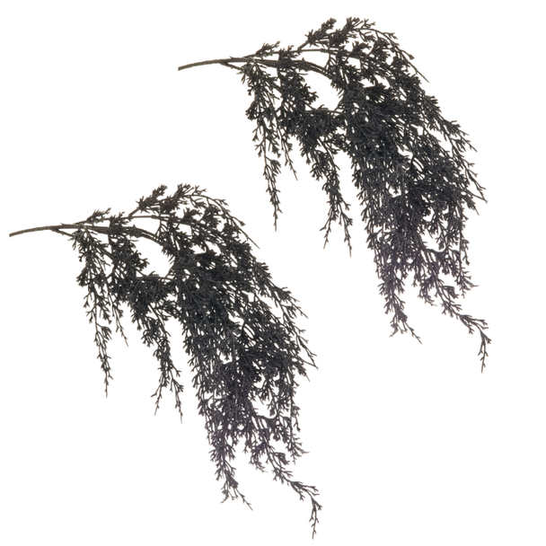 Raz Set of 2 35" Hanging Black Spray Halloween Decoration F4670958