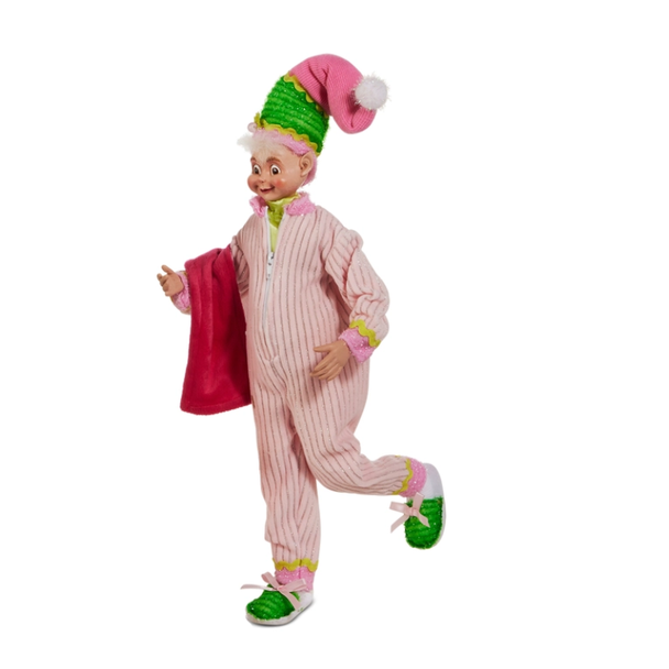 Raz 18" Neon Noel Pajama Posable Elf Christmas Decoration 4602318 -5